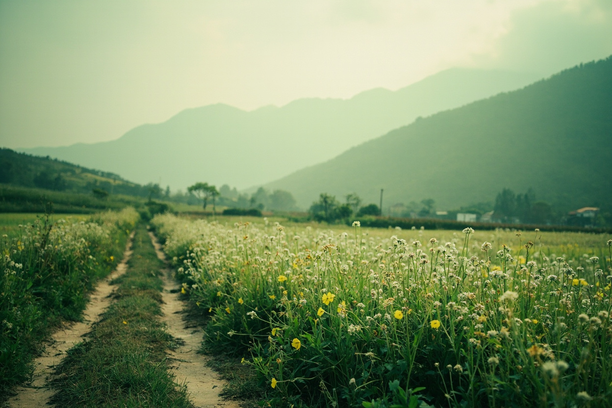 清明時節的山間小路