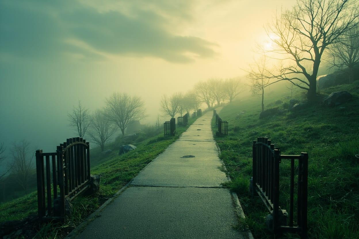 清明時節的山間小路